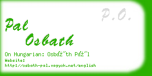 pal osbath business card